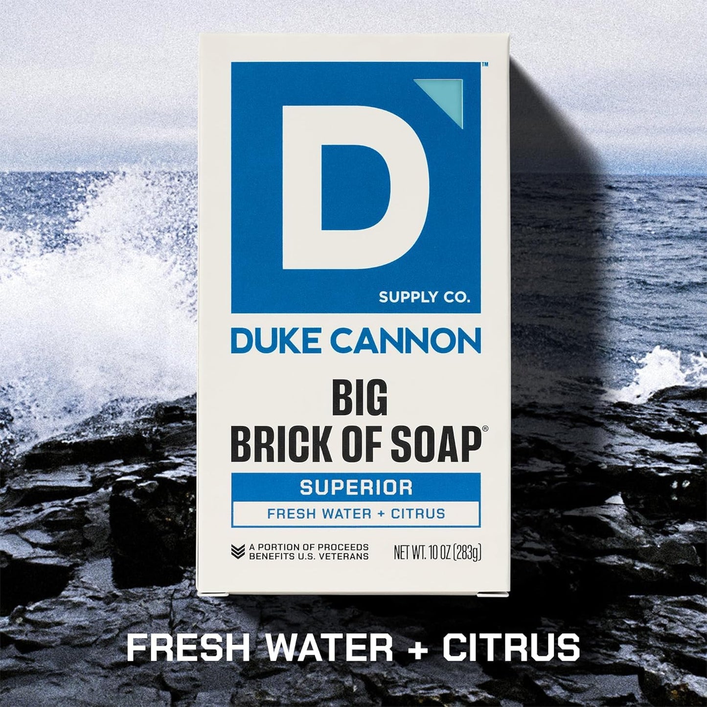 Duke Cannon Supply Co. Extra Large Bar Soap Bundle - Men's Bar Soap with Masculine Scents - Frsh Water + Citrus - All Skin Types - Big Brick of Soap Beauty & Personal Care Duke Cannon Supply Co.