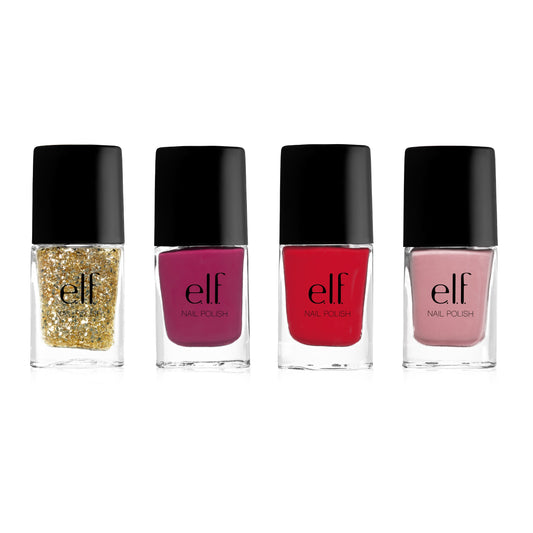 e.l.f. 4 Piece Nail Polish Set, Bright, 0.609 Ounce