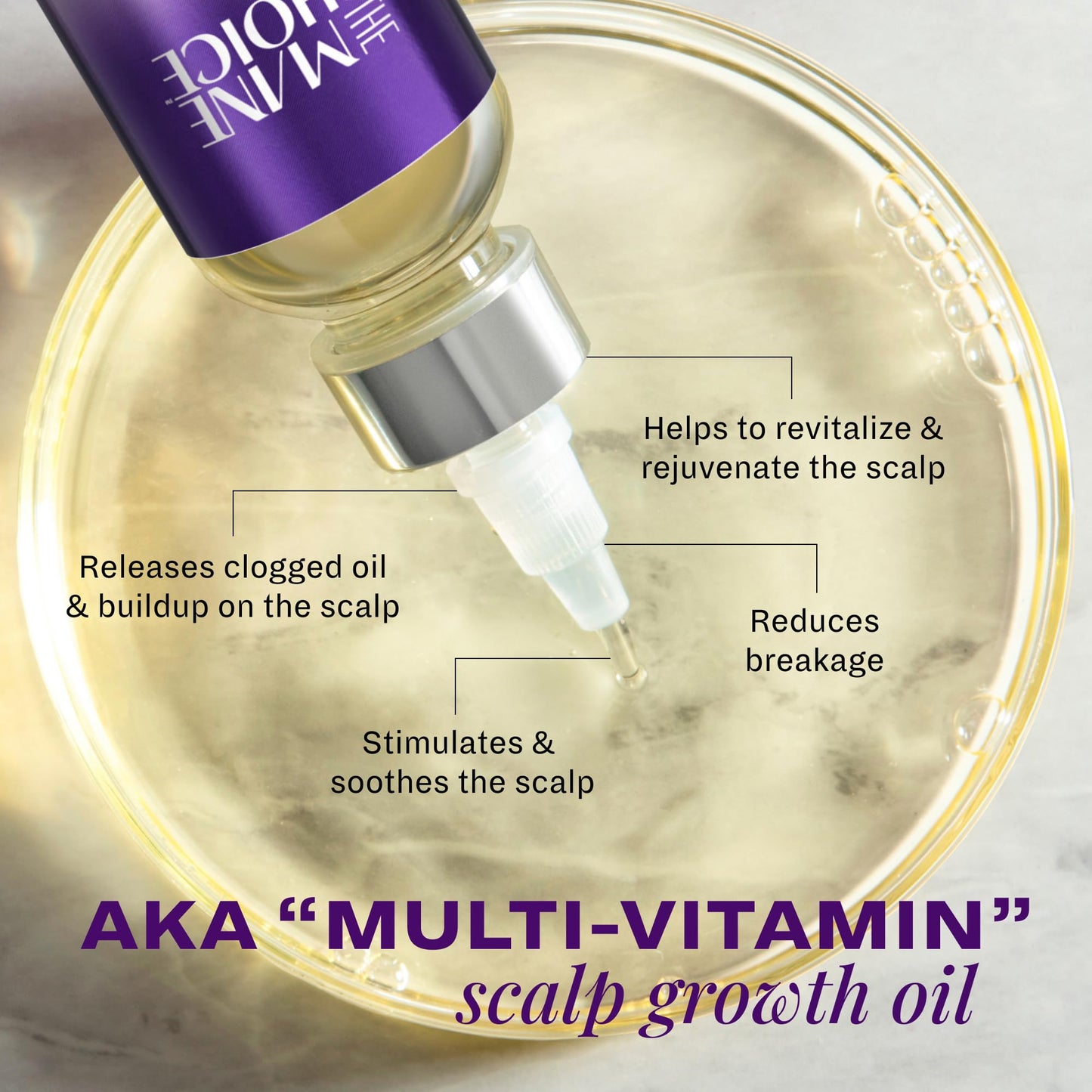 The Mane Choice Alpha Multi-Vitamin Scalp Hair Growth Oil, 4 Fl Oz, 1 Pack, Nourishing Scalp Oil with Biotin, Vitamin C, Rosemary, Rice Extract