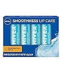 NIVEA Smoothness Lip Care, Sunscreen Lip Balm with SPF 15 Broad Spectrum, Shea Butter, Nourishing Oils and Vitamin C & E, 3-in-1 Moisture, Repair