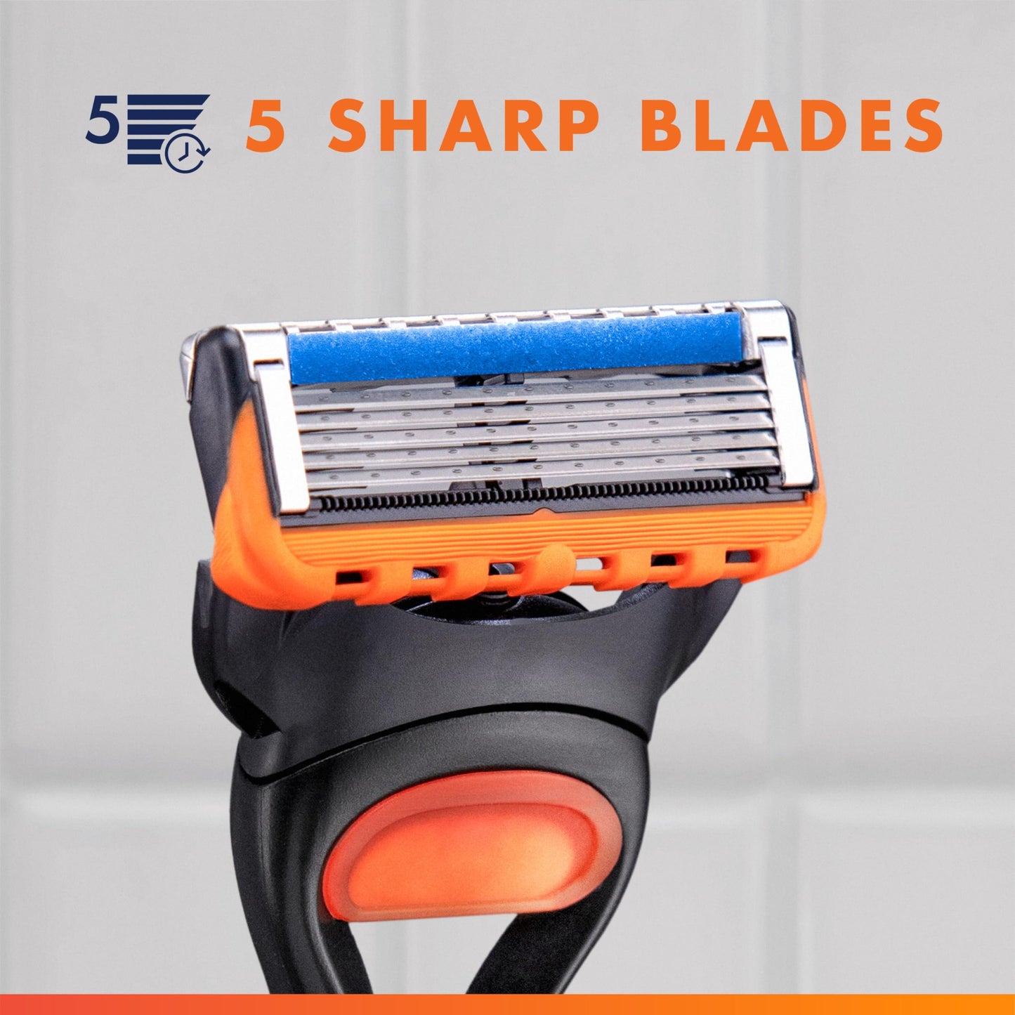Gillette Fusion5 Razors for Men, 1 Razor, 4 Blade Refills, Lubrastrip for a More Comfortable Shave Beauty and Personal Care Gillette