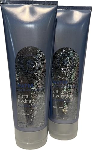 Bath & Body Works Water Winter Mint Ultimate Hydration Body Cream 8 Ounces Pack of 2