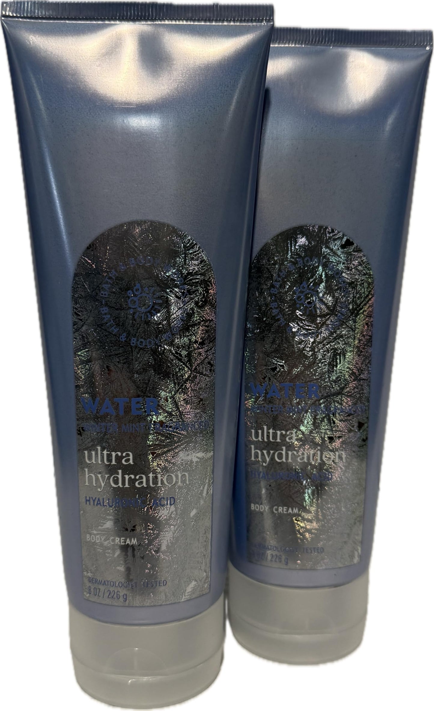 Bath & Body Works Water Winter Mint Ultimate Hydration Body Cream 8 Ounces Pack of 2