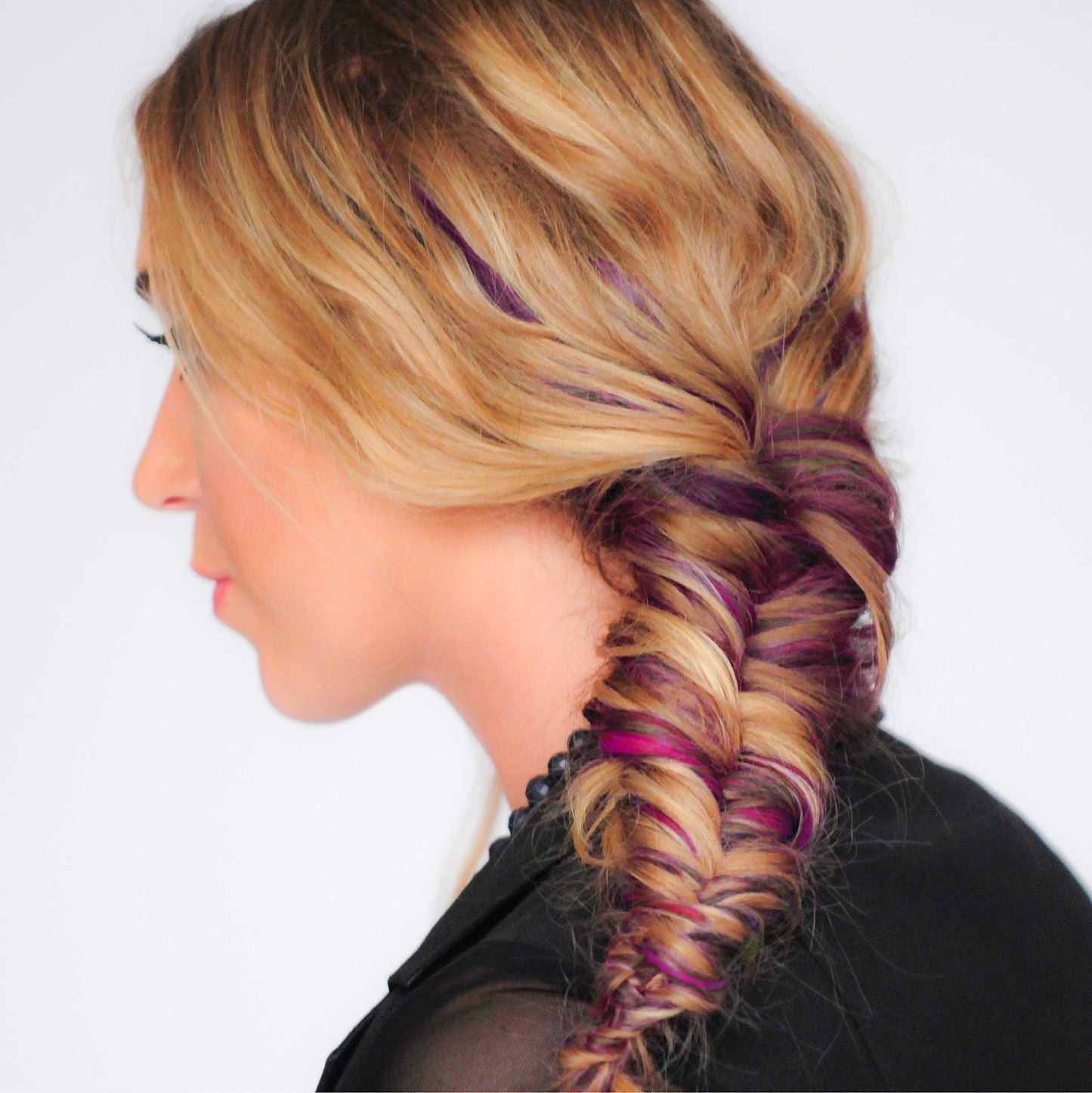 Colorme Root Touch Up Temporary Hair Mascara to color and Blend Semi Permanent Dye regrowth. Washes Out (ORCHID)