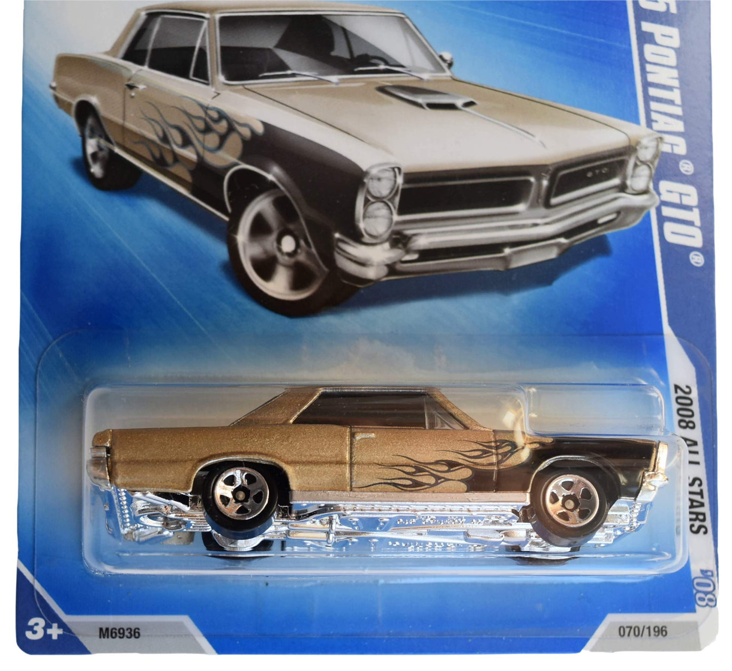 Hot Wheels 2008 All Stars 30/36 [Gold] 1965 Pontiac GTO 70/196