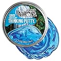 Crazy Aaron's Transparent Thinking Putty - 4" Falling Water Liquid Glass See Through Putty Tin - 90 Grams, Never Dries Out - Made in USA