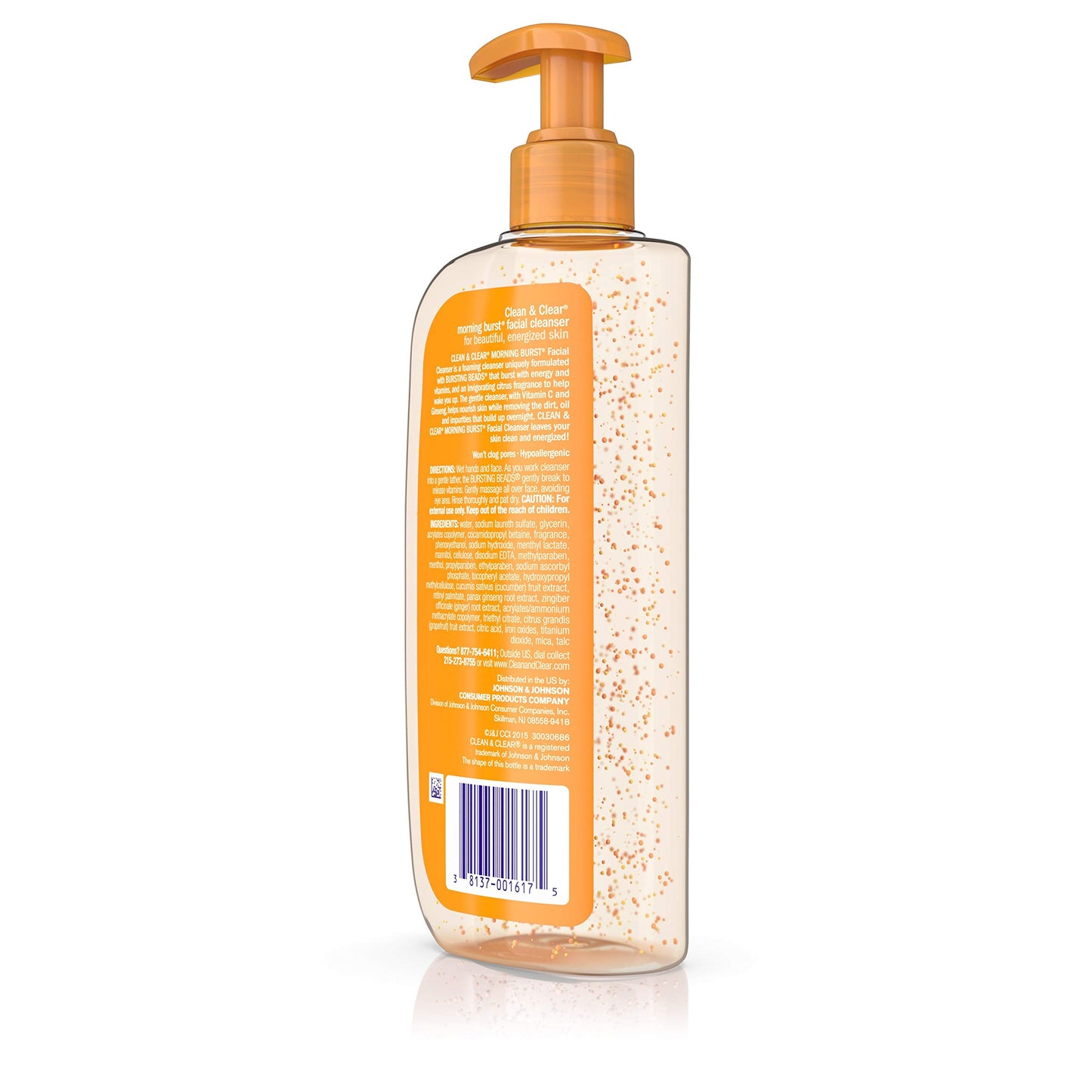 Clean & Clear Morning Burst Facial Cleanser with Bursting Beads (8 fl oz)