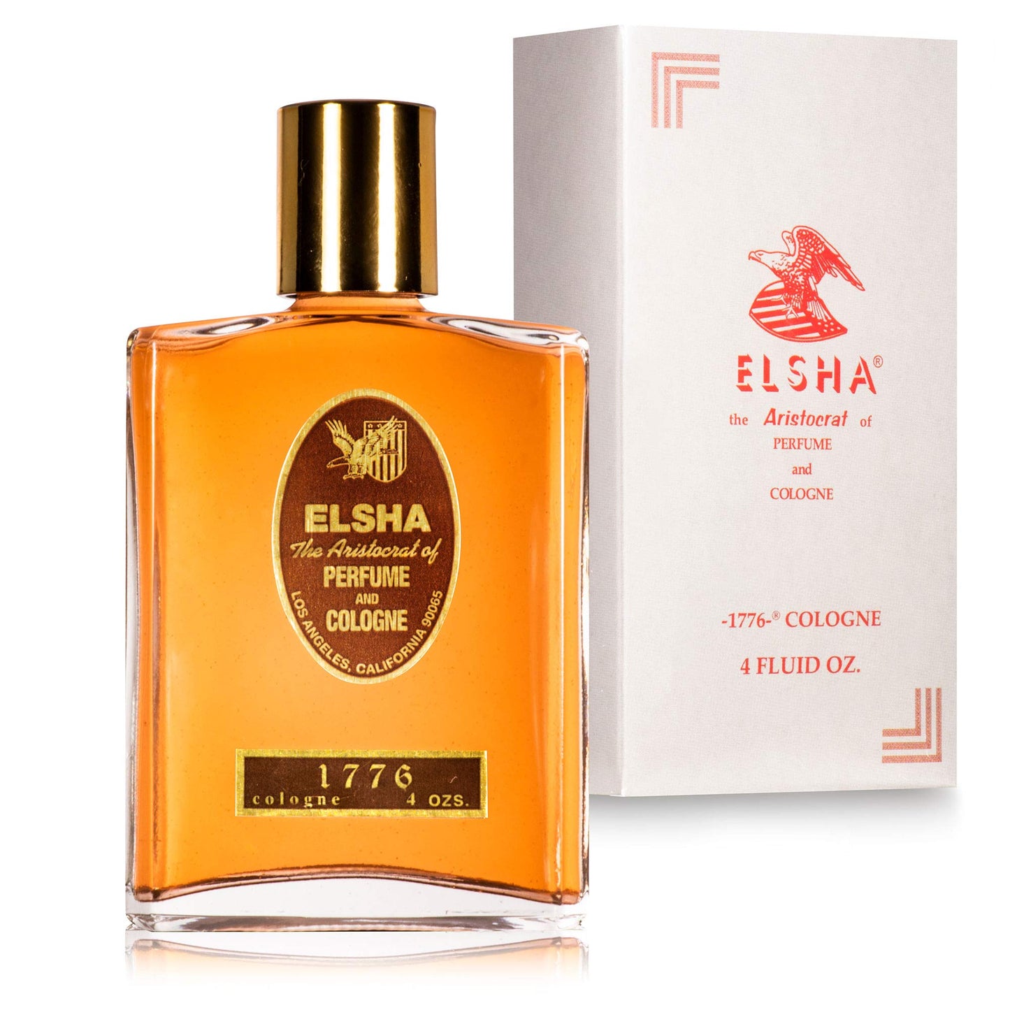 ELSHA Cologne 1776 - Long?Lasting Luxury Fragrance for Men & Women - Classic Woodsy, Spicy, Leather Scent - Made in USA - 8 fl oz Splash