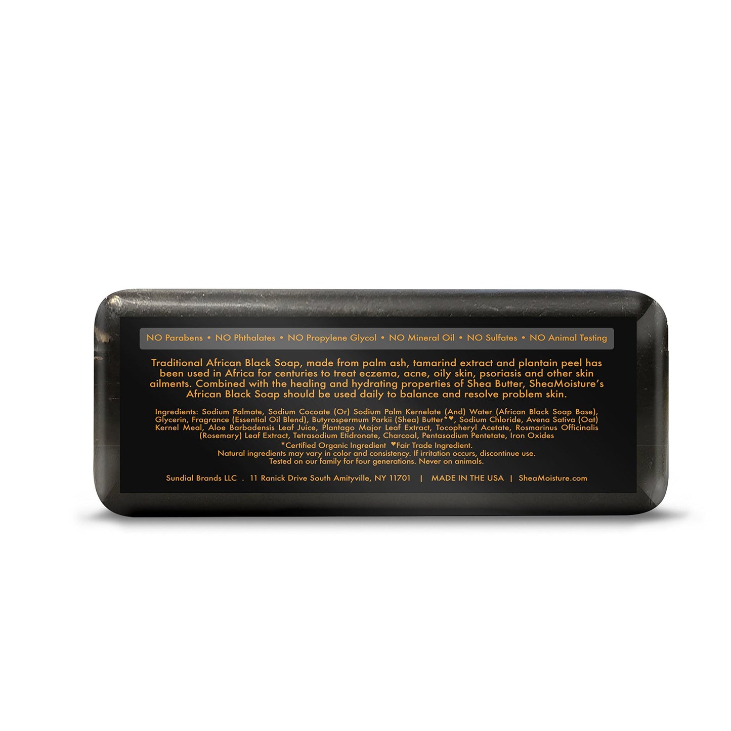 Shea Moisture African Black Soap With Shea Butter 8 oz (Pack of 3)