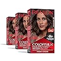 Revlon Colorsilk Beautiful Color Permanent Hair Color, (OLD VERSION) 40 Medium Ash Brown (Pack of 3)