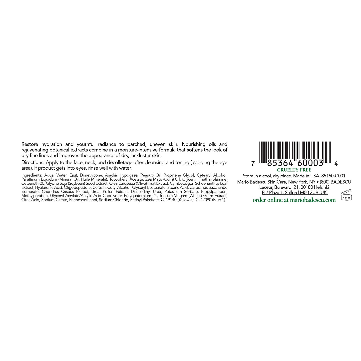 Mario Badescu Ceramide Complex with N.M.F. & A.H.A. for Oily and Sensitive Skin | Facial Cream that improves Skin Tone |Formulated with Ceramide