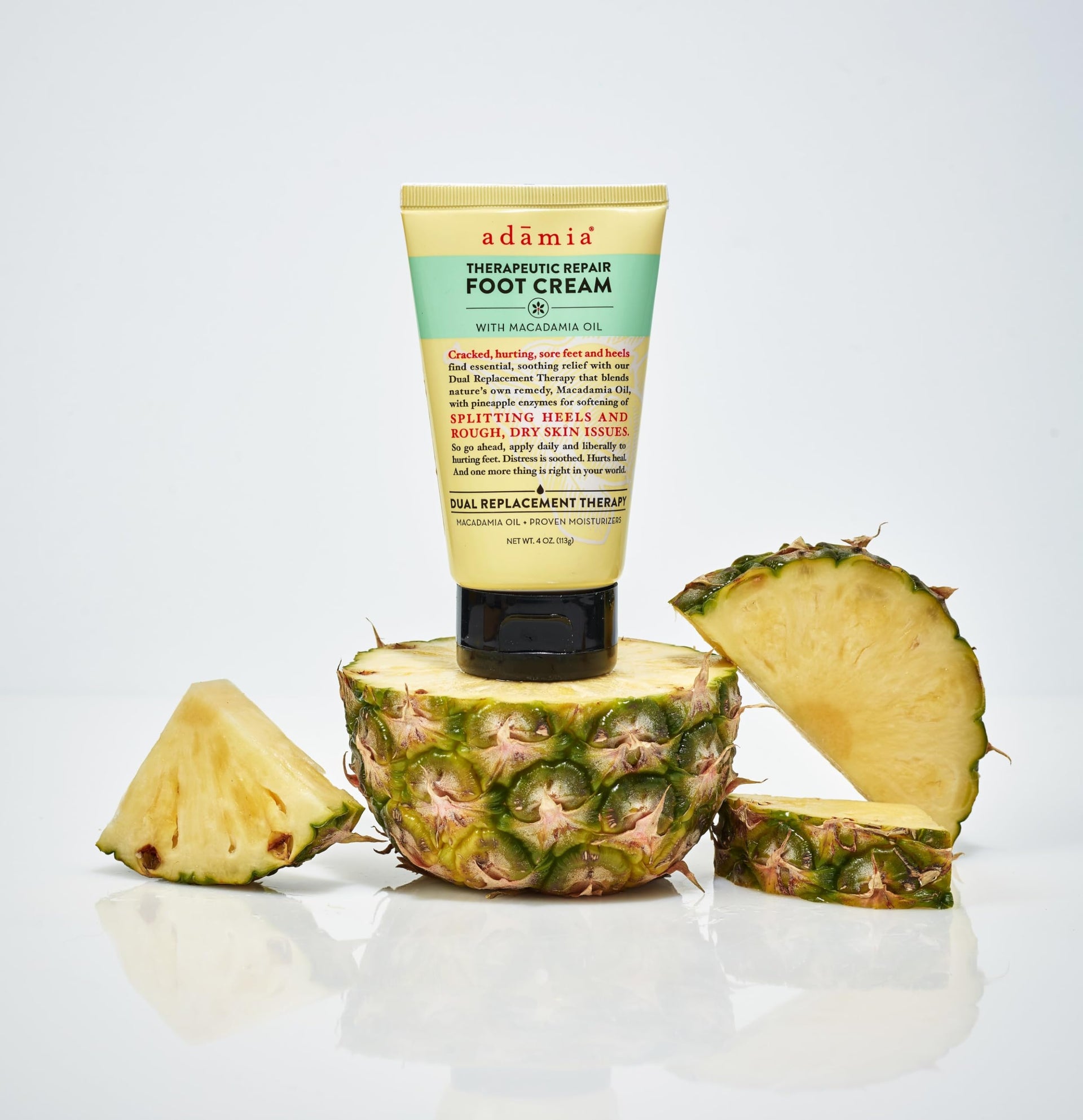 Adamia Color Adamia Therapeutic Repair Foot Cream with Pure Macadamia Oil, 4 Ounce ...