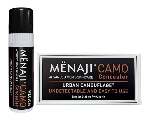 MËNAJI URBAN CAMOUFLAGE® Concealer Stick for Men - Skin Foundation Concealer for Dark Circles, Acne, Under Eye - Corrector - Mens Cosmetics - Medium
