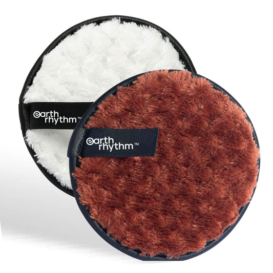 Earth Rhythm Reusable Makeup Remover Cleansing Pads Easily Removes Stubborn Face & Eye Makeup Multifunctional, Safe for Oily, Dry or Sensitive Skin