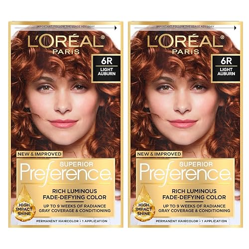 L'Oreal Superior Preference, 6R Light Auburn, Warmer 1 ea (Pack of 2)