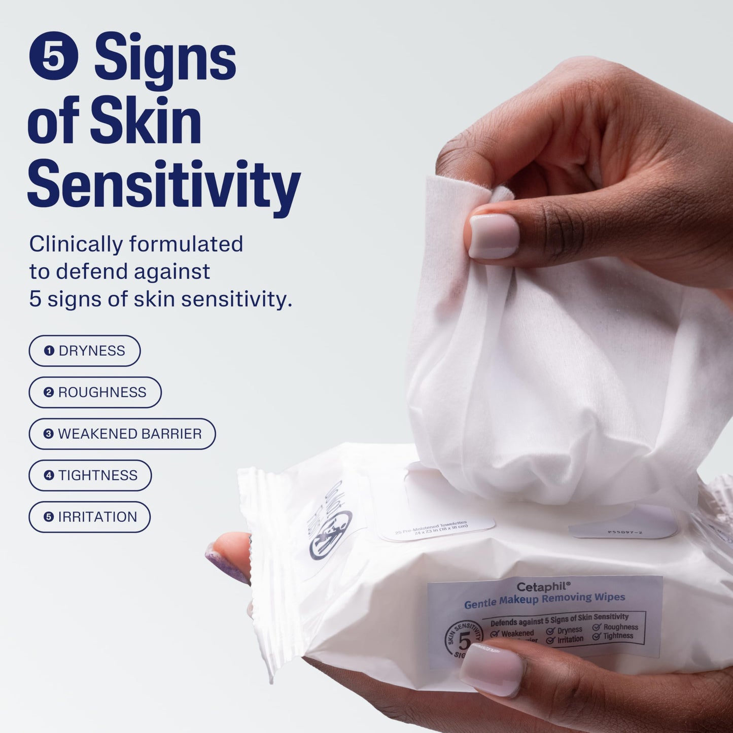Cetaphil Gentle Removing Face Wipes, Daily Cleansing Facial Towelettes Gently Remove Makeup, Fragrance and Alcohol Free, 25 Count