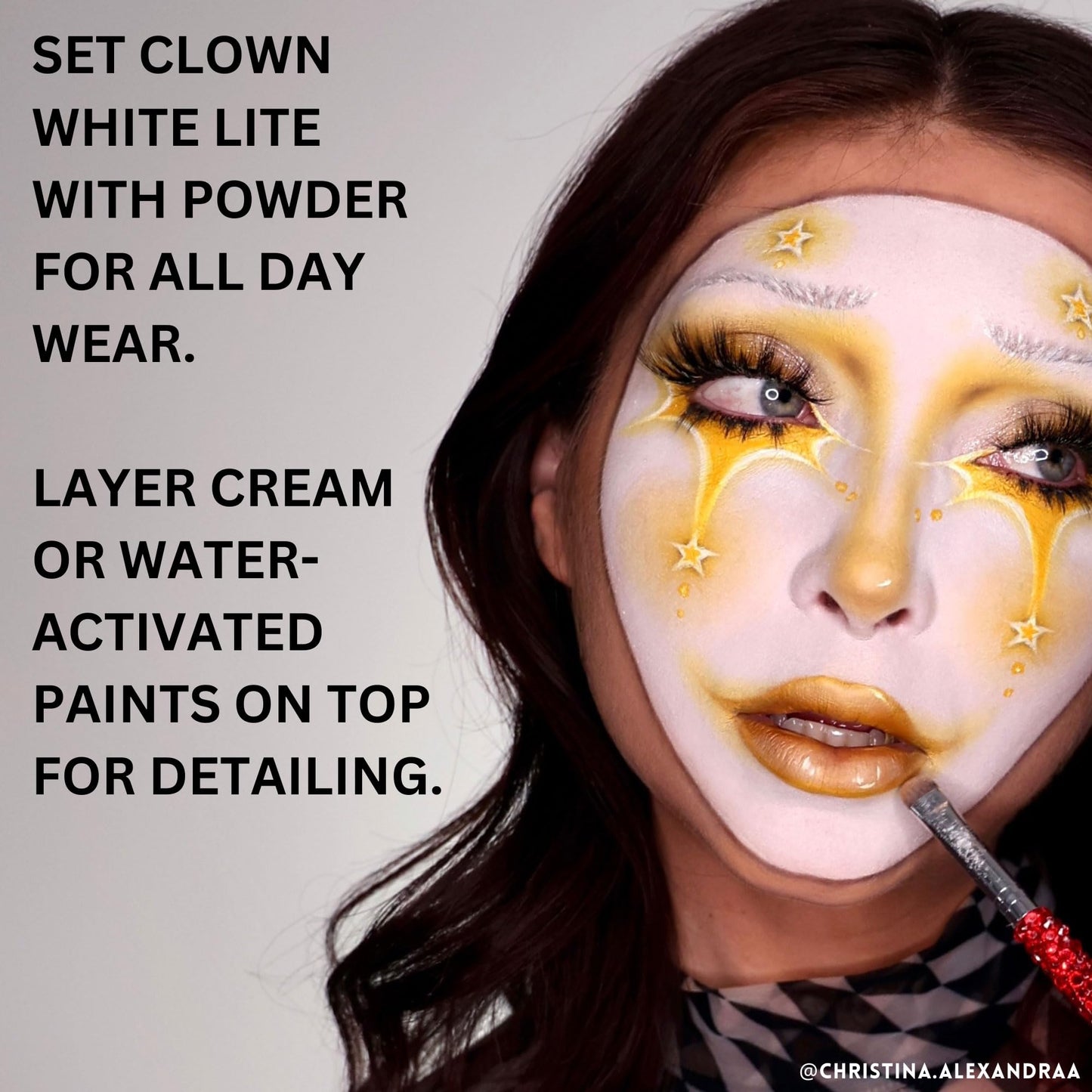 Mehron Makeup Clown White Lite | Professional Face Paint & Body Paint | White Cream Face Paint for Clown Makeup, Stage, Film, Cosplay, Mime