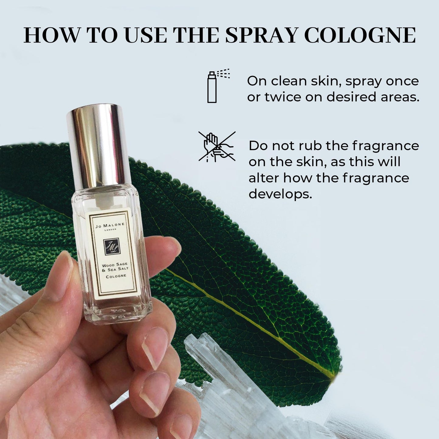 Jo Malone Wood Sage & Sea Salt Cologne Deluxe Sample, 0.3 fl.oz./ 9 ml