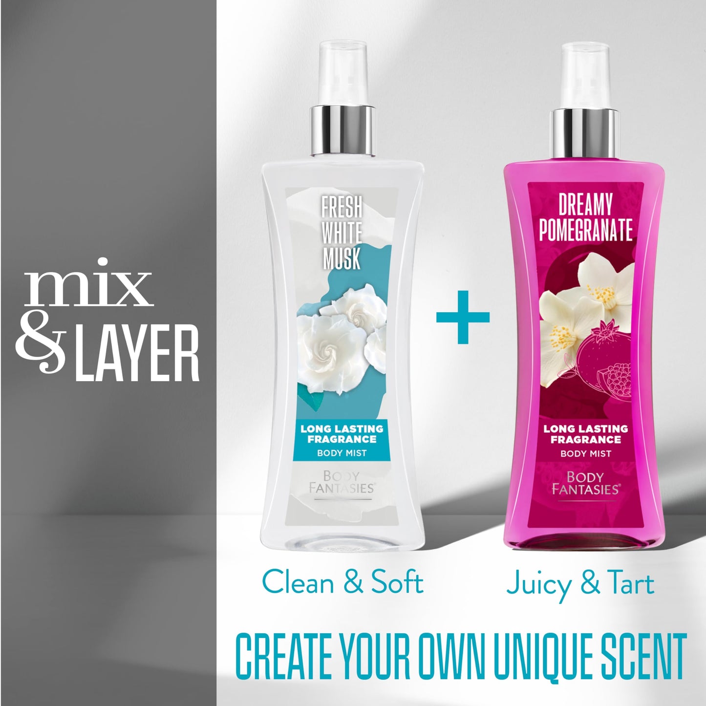 Body Fantasies Signature Fragrance Body Spray, Fresh White Musk, 8 Fluid Ounce