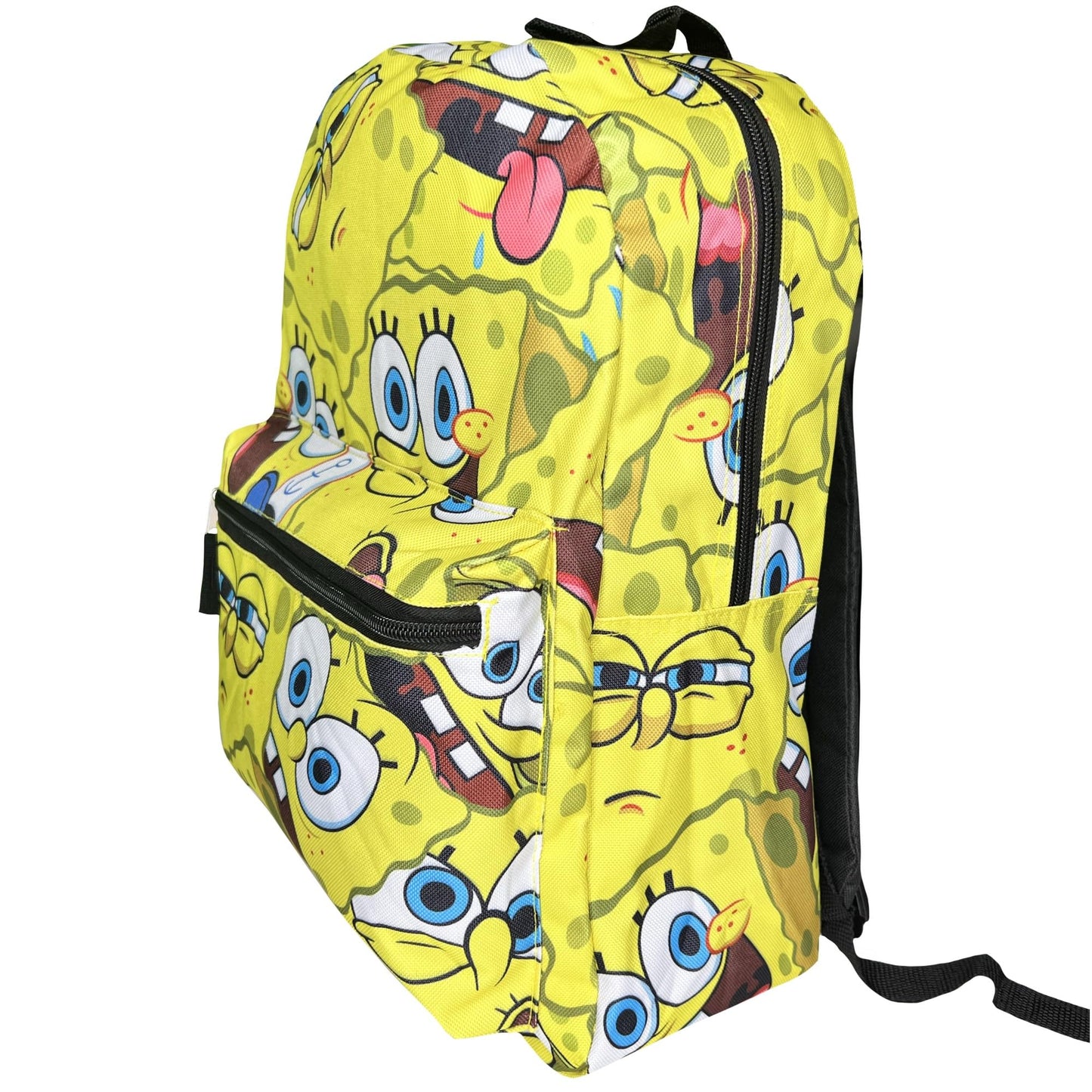 Fast Forward SpongeBob Square Pants All Over Print 16" Backpack