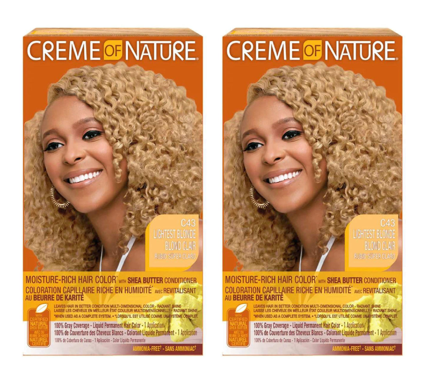 Creme Of Nature Color C43 Lightest Blonde Kit (2 Pack)