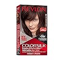 Revlon Colorsilk Beautiful Color Permanent Hair Color, Long-Lasting High-Definition Color, Shine & Silky Softness with 100% Gray Coverage, Ammonia