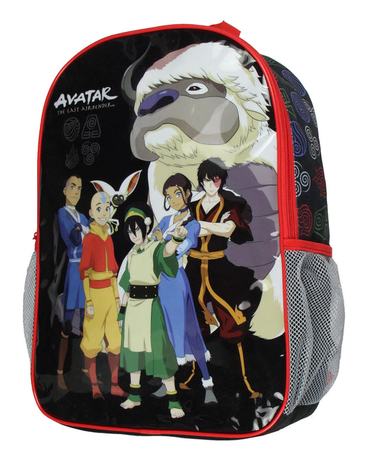 Avatar The Last Airbender Aang Zuko Katara Toph Appa Travel School 17" Backpack For Daily Use