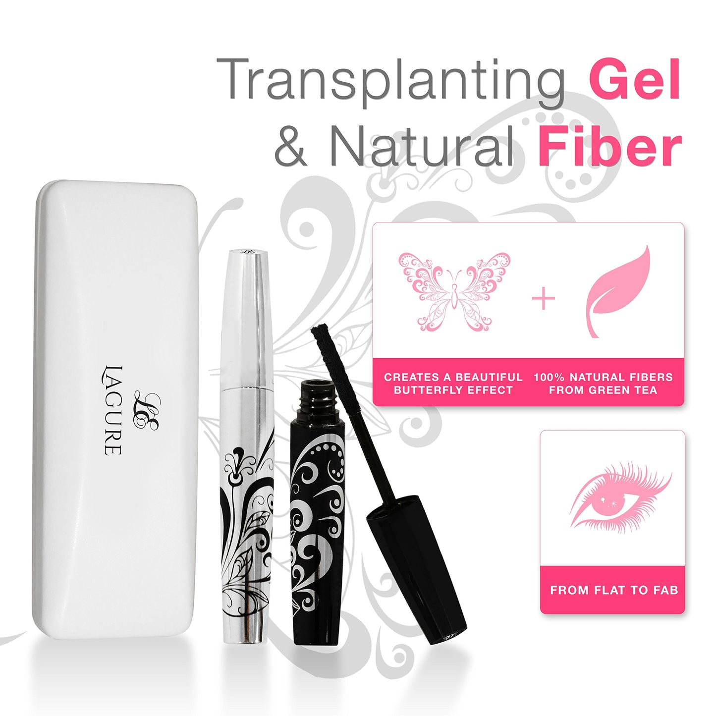 400x Silk Fiber Lash Mascara - Best for Thickening & Lengthening Eyelashes - Premium Quality, Last All Day, Waterproof, Smudge proof, Hypoallergenic
