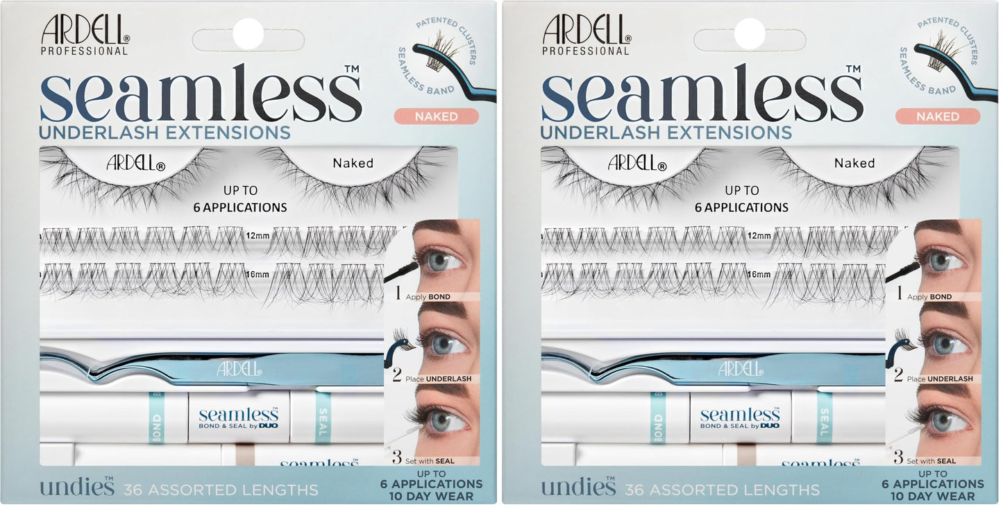 Ardell Seamless Underlash Lash Extension Kit - DIY Lash Clusters, Faux Mink L Curl Individual Lashes, Eyelash Extension for Natural Look Lash Kit, 32 Beauty and Personal Care Ardell Default Title