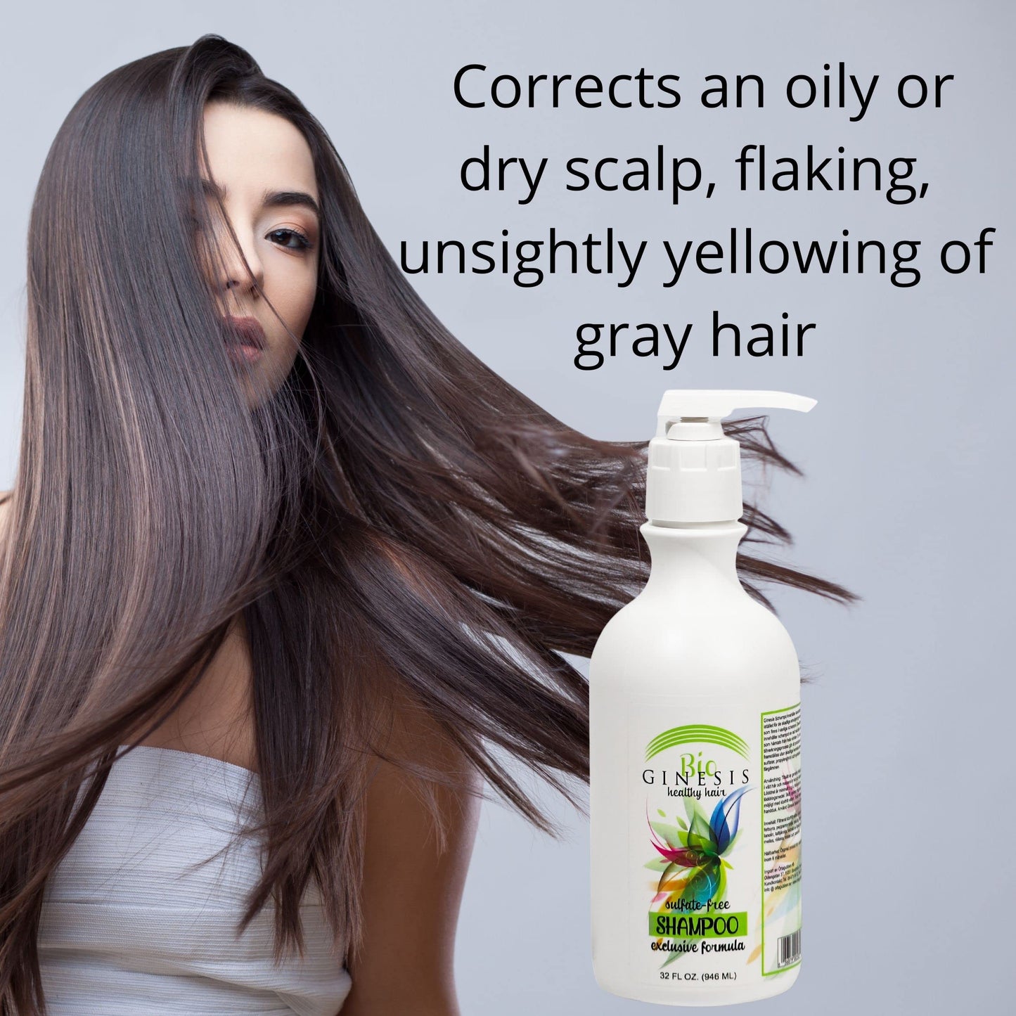 Ginesis Bio Healthy Hair Natural Shampoo (32-Ounce)