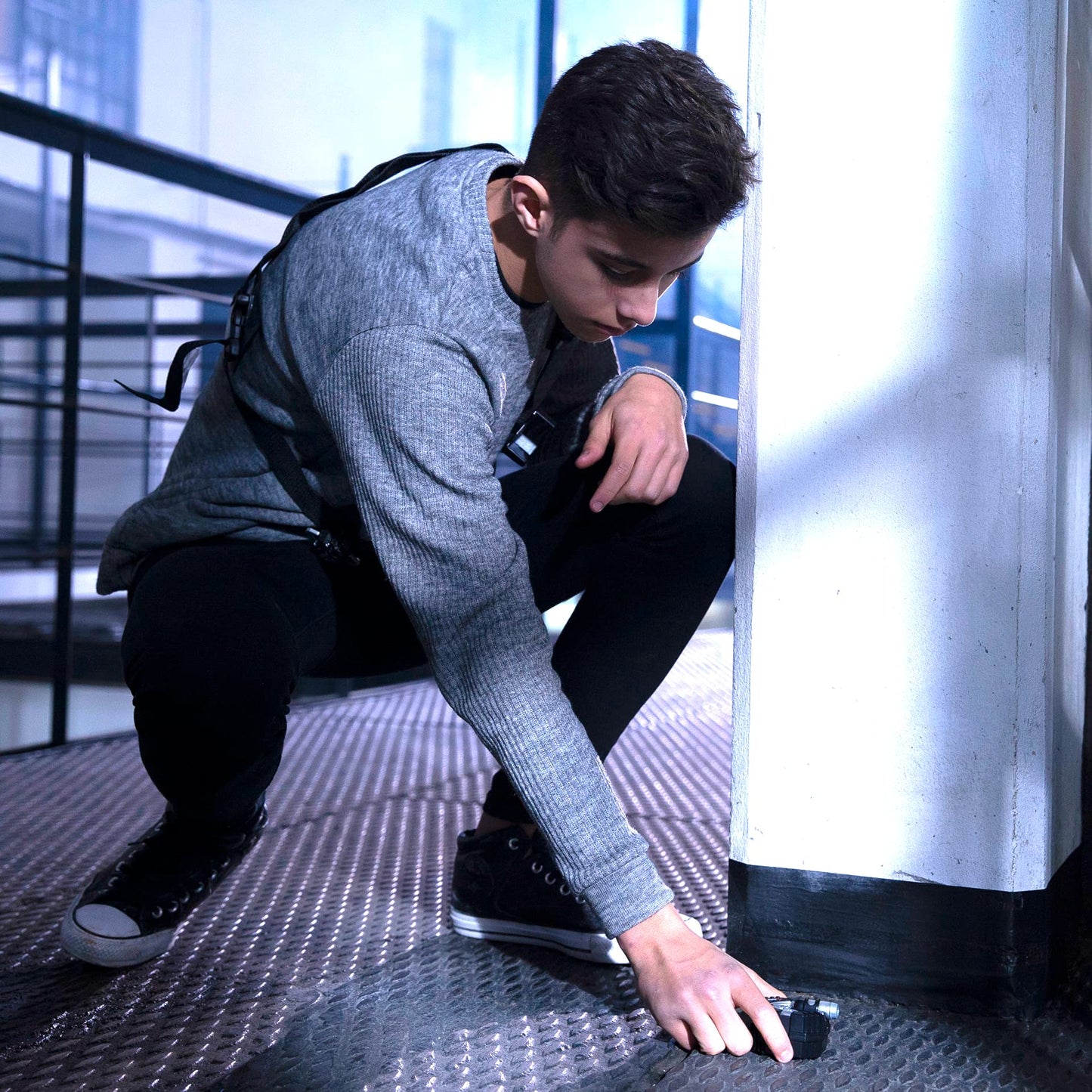 SpyX / Micro Gear Set - 4 Real Spy Toys Kit + Adjustable Belt for Spy Kids Role Play. Junior Secret Agent / Detective / Ninja Toy Gadgets Set for…