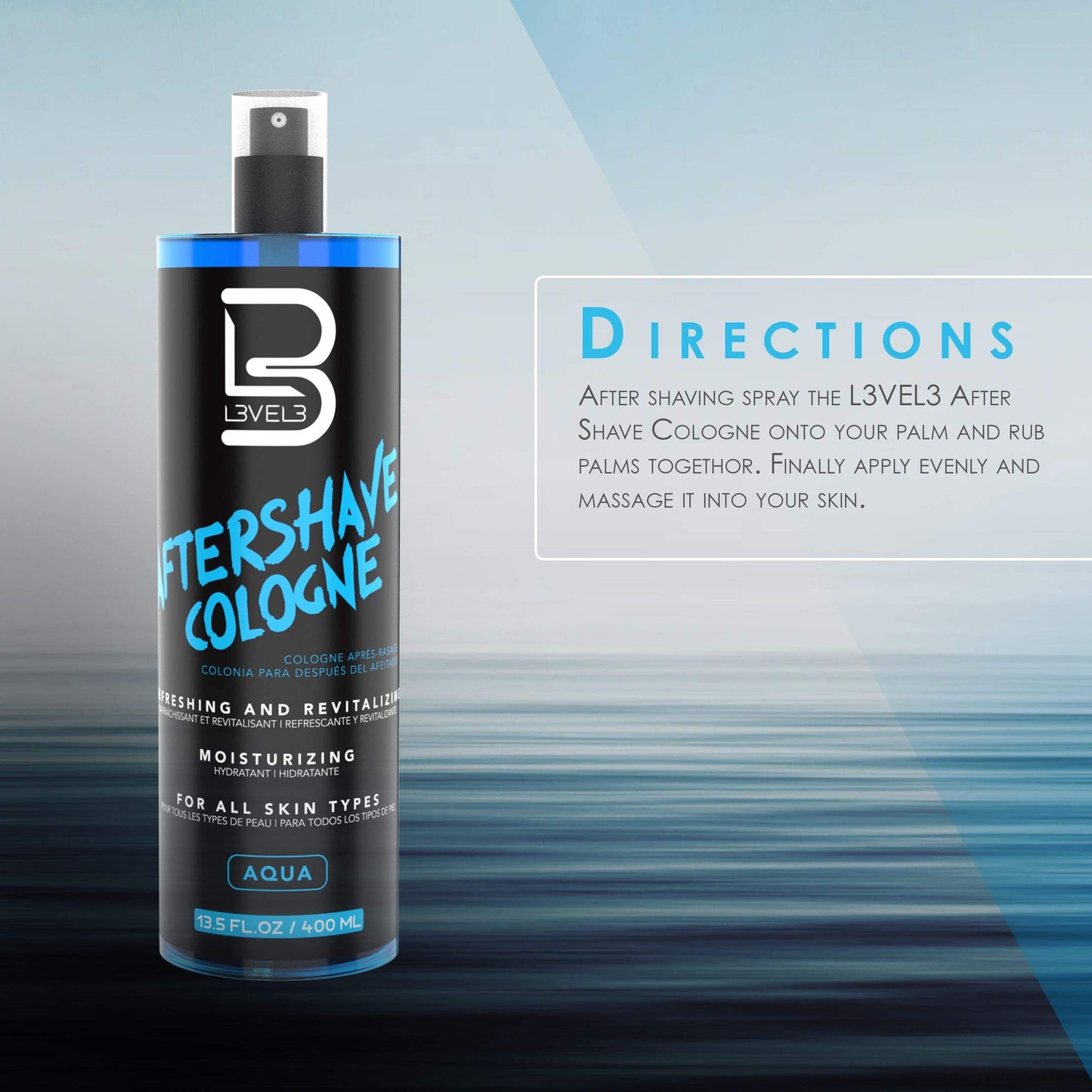 L3 - Level 3 Shaving Gel & Aftershave Kit - Calms Redness and Irritation - Hydrating and Refreshing for your Skin - Straight Razor Shave Gel Beauty and Personal Care L3