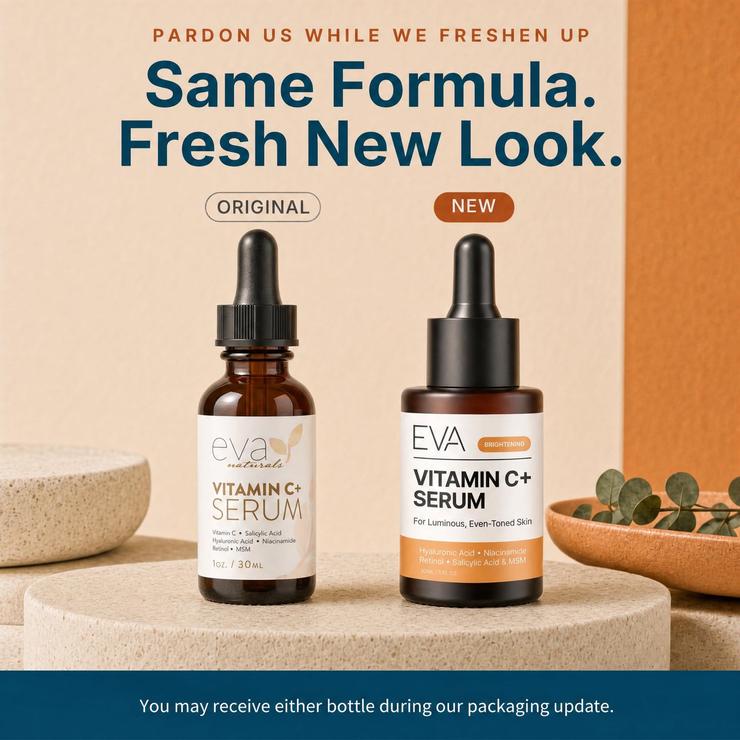 Eva Naturals Vitamin C Serum for Face - Anti Aging Dark Spot Remover & Corrector with Retinol, Hyaluronic Acid, Niacinamide & Salicylic Acid Beauty and Personal Care Eva Naturals