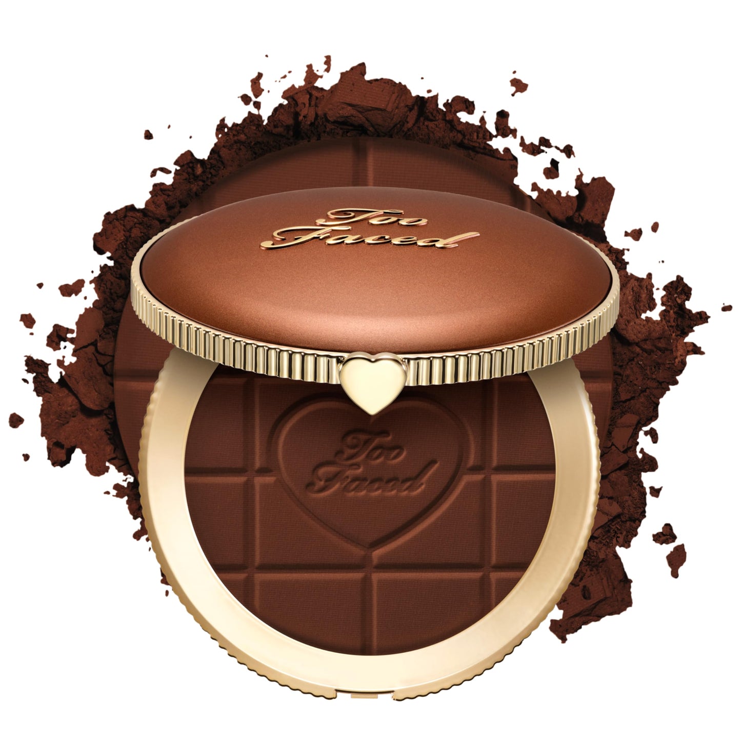 Too Faced Chocolate Soleil Matte Blurring Bronzer | Matte Bronzer Powder that Mimics Natural Skin for Blurred Sun-Kissed Effect, Chocolate Ganache