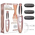 Powerful Electric Callus Remover Wand - Rechargeable Foot File, Grinder & Scrubber - Removes Dead, Hard Skin & Calluses - Best Pedicure Tool for Soft