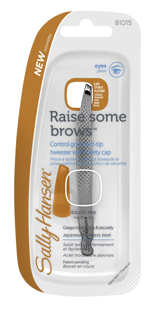 Sally Hansen Beauty Tools, Raise Some Brows-Slant Tip Tweezer with Platform (Pack of 2) Beauty and Personal Care Sally Hansen