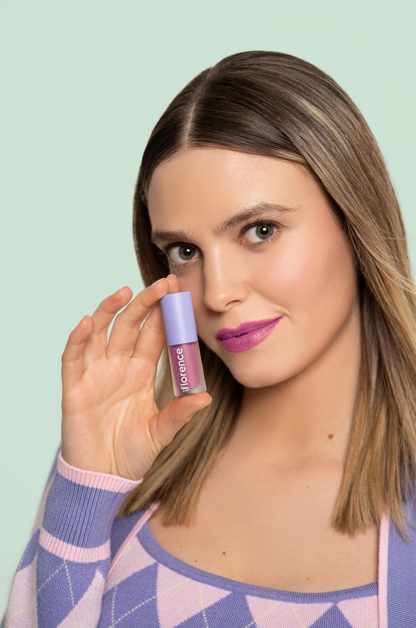 florence by mills Be A VIP Velvet Liquid Lipstick, Go Off (Rosey Pink), 0.13 oz/ 3.8g