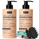 34 OZ Hydrating Shampoo & Conditioner Set for Dry, Damaged, Oily & Fine Hair | Strengthens Roots for Thicker, Stronger Hair, Nourishes Scalp, Reduces