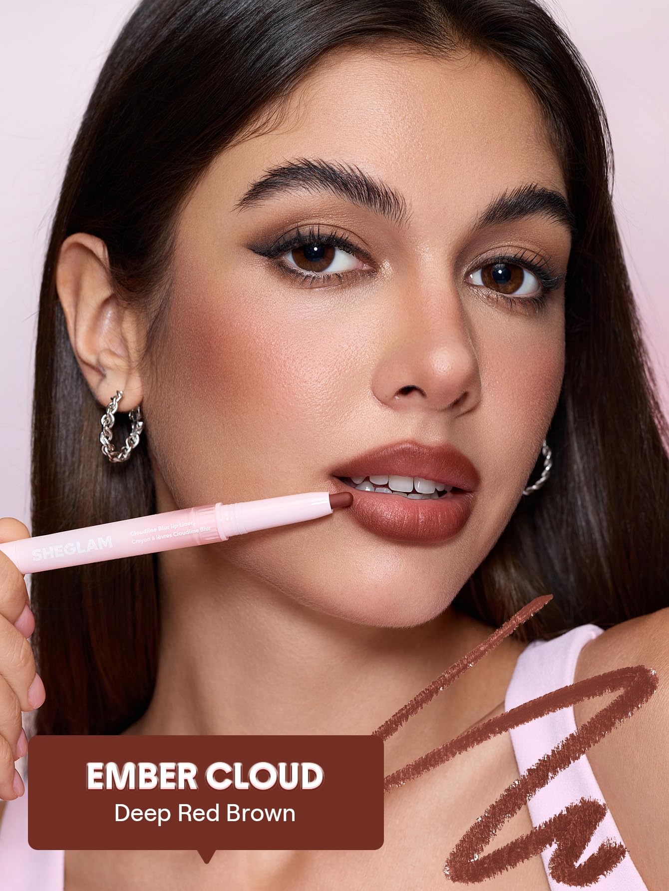 SHEGLAM Cloudline Blur Lip Liner Long Lasting,Vegan & Cruelty-Free Lip Stain-Ember Cloud Beauty and Personal Care SHEGLAM