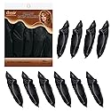 Annie Pillow Satin Rollers: 10Pcs Heatless Roller Set (Black)
