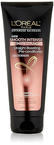L'Oreal Paris Hair Care Advanced Smooth Intense Ultimate Straight Boosting Pre-Conditioner, 6.8 floz
