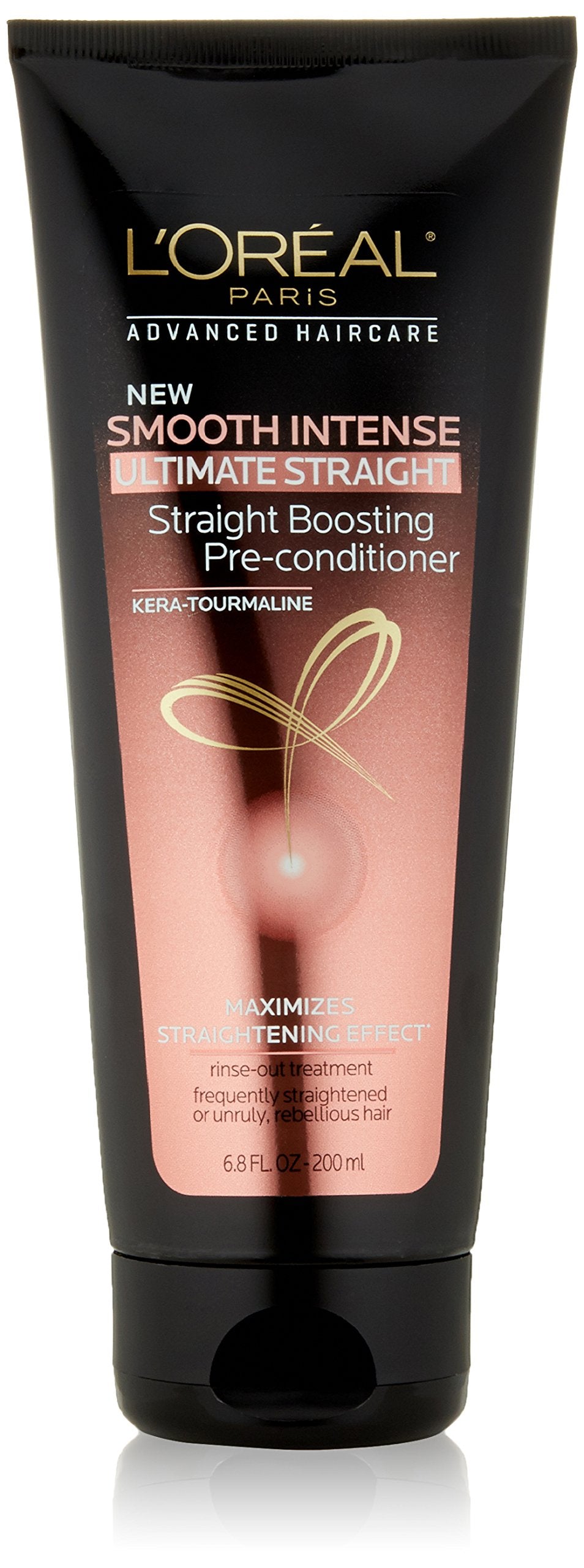 L'Oreal Paris Hair Care Advanced Smooth Intense Ultimate Straight Boosting Pre-Conditioner, 6.8 floz
