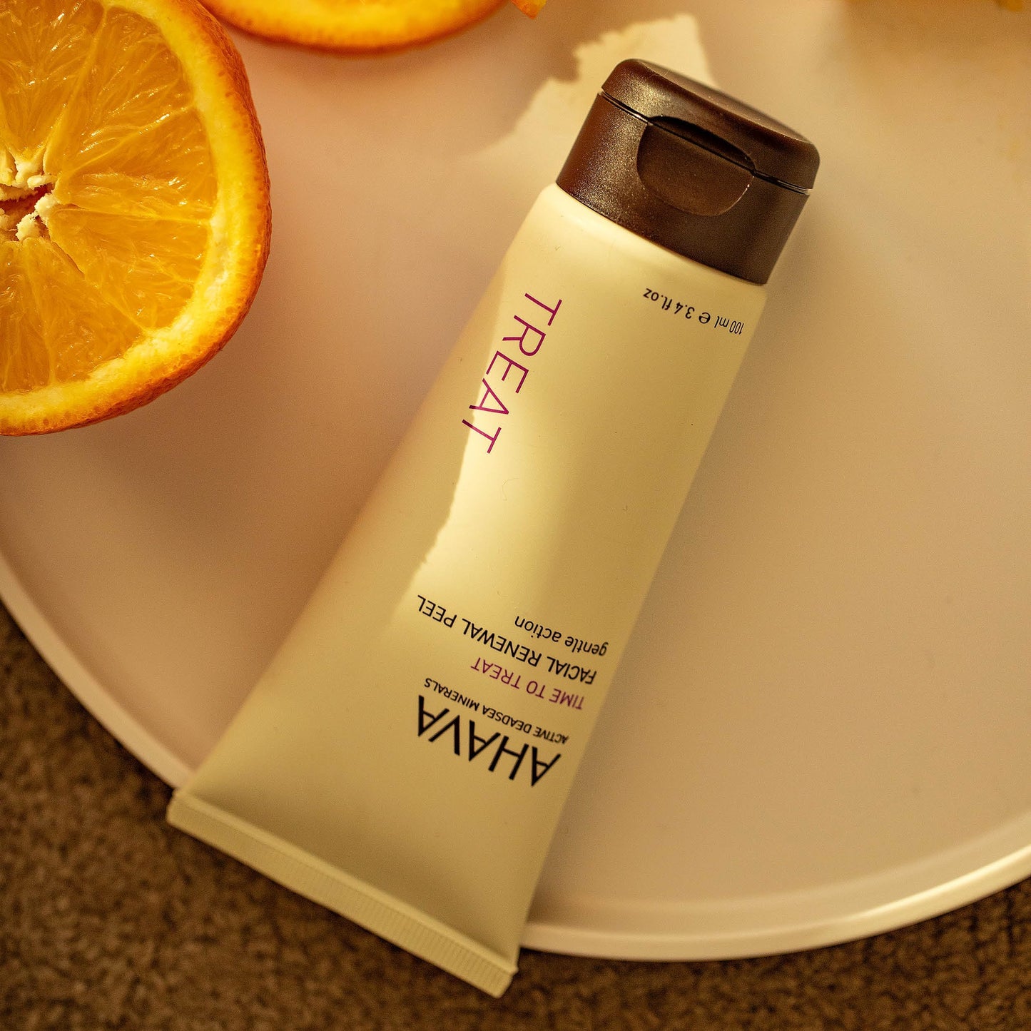 AHAVA Time to Treat Facial Renewal Peel - Gel peel for immediate radiance & even tone, enhances renewal, smoothes skin surface, with Osmoter