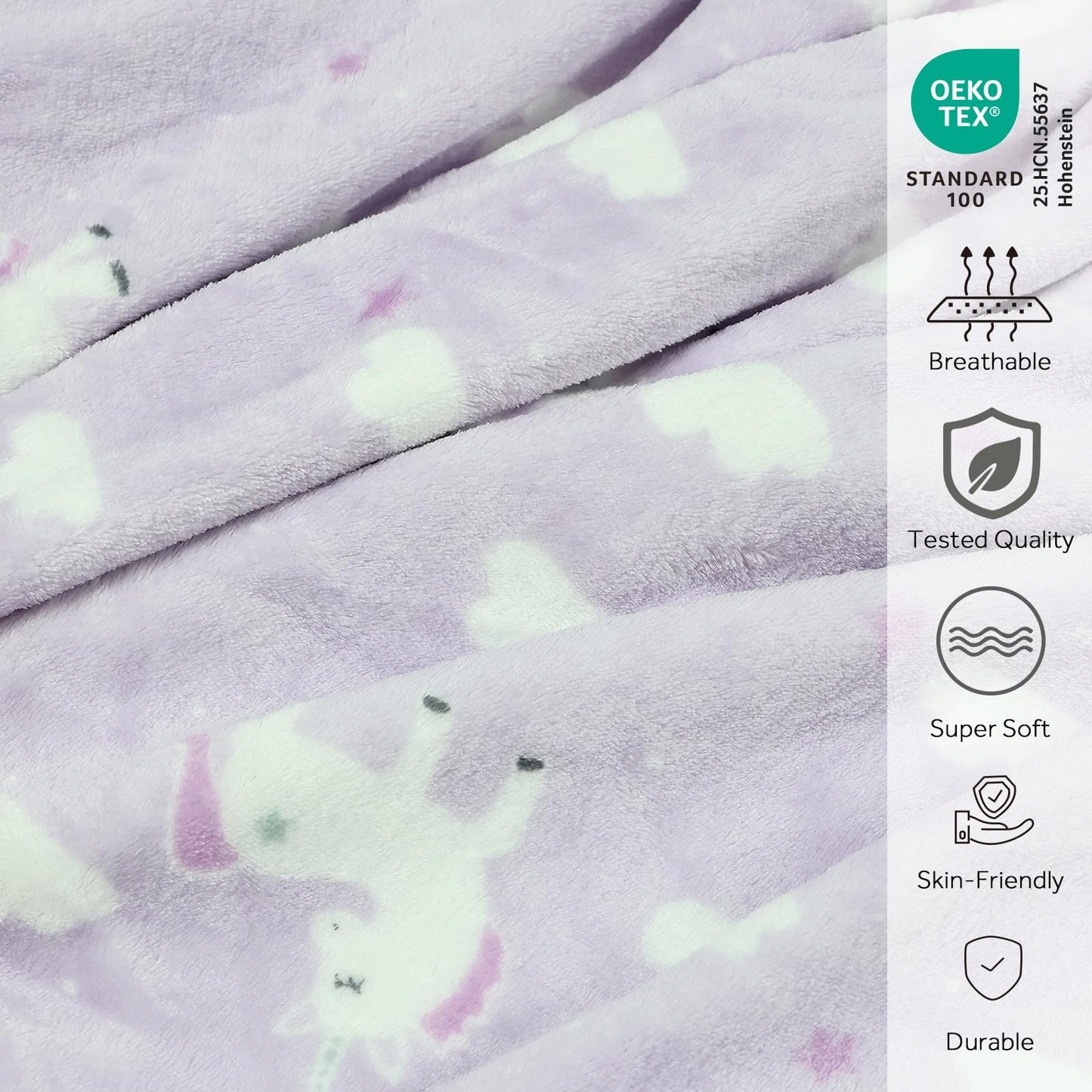 VigorSpring 3-in-1 Kids Travel Blanket and Pillow Set, Snuggle Pillow with Hand Warmer, 40x60 inches Unicorn Blanket for Girls Compact, Perfect for…