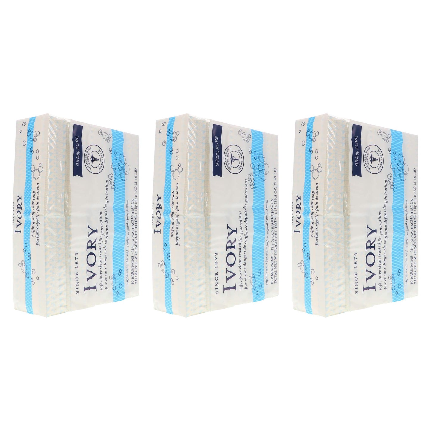 Ivory Soap, Original 4 oz Bars 10 ea (Pack of 3) Beauty & Personal Care Ivory