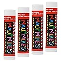 MAUI MIKE'S Best Tasting Lip Balm STRAWBERRY (4 PACK) Contains Aloe Vera,Vitamin E and Beeswax. Glides on Smooth Like the Perfect Wave. Great