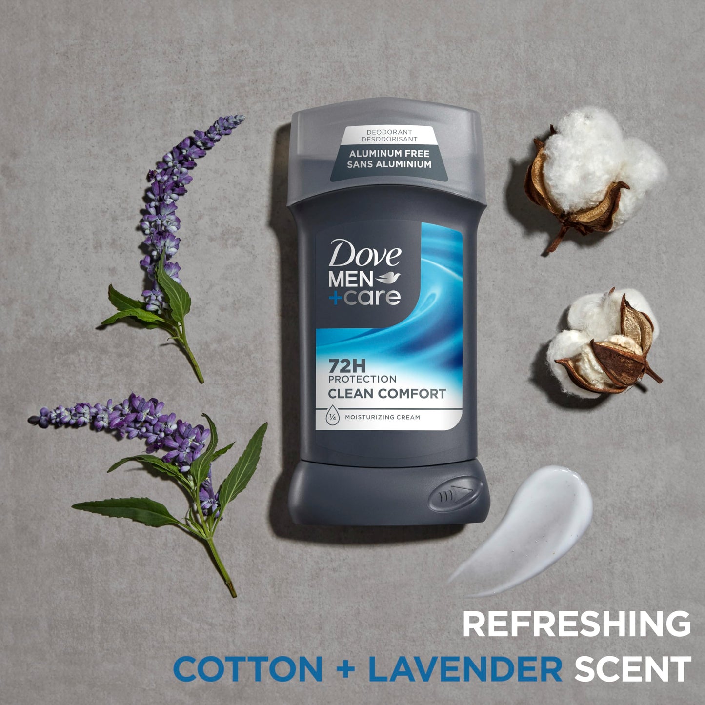 Dove Men+Care Deodorant Stick for Men Clean Comfort Pack of 2 Aluminum Free 72-Hour Odor Protection Mens Deodorant with 1/4 Moisturizing Cream 3 oz Beauty and Personal Care DOVE MEN + CARE