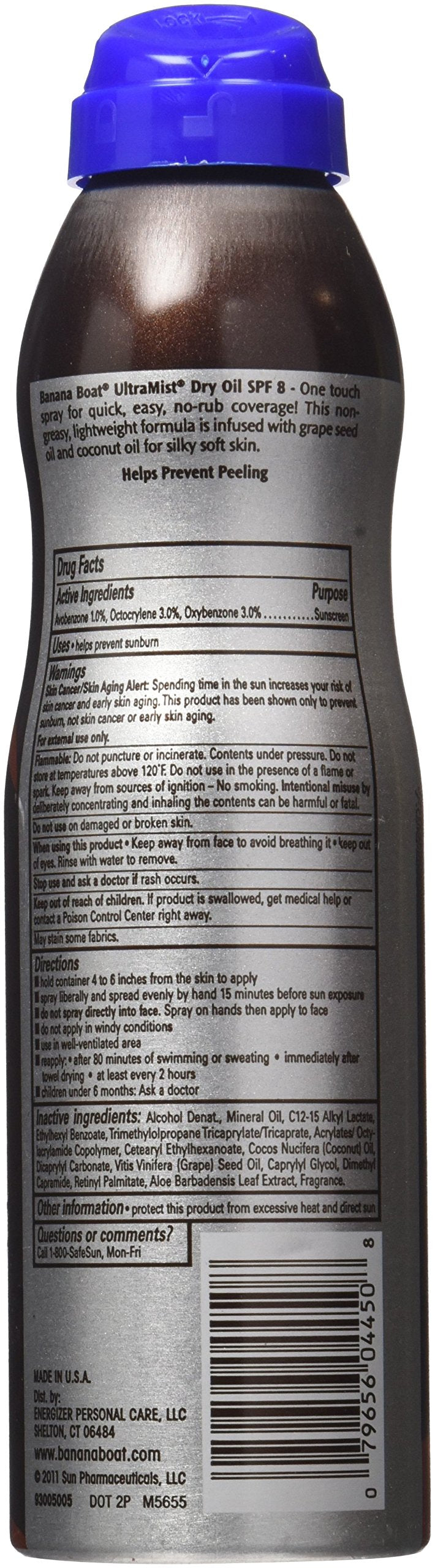 Banana Boat 14450 Ultramist Dry Oil SPF 8