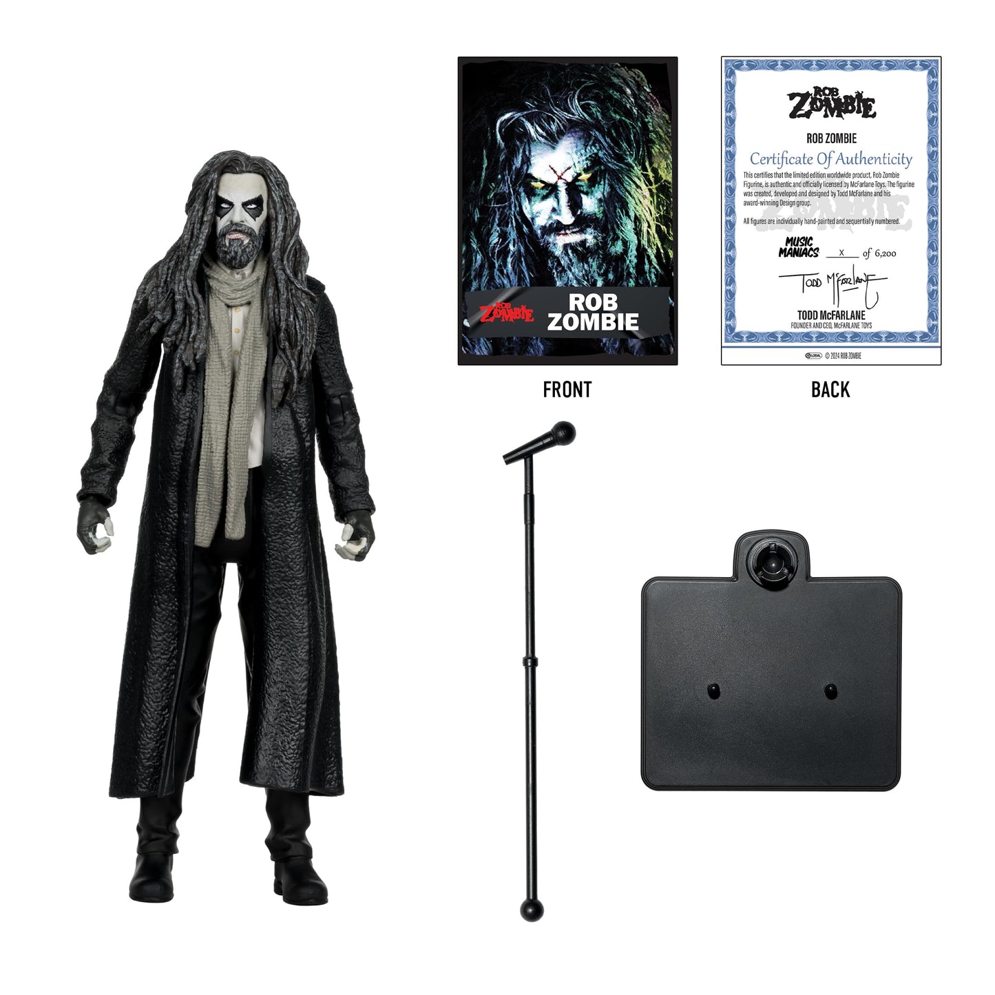McFarlane Toys - Music Maniacs Metal Rob Zombie 6in Action Figure