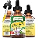 MYVIDAPURE Organic CHIA SEED OIL Certified Organic 100% Natural Pure VIRGIN UNREFINED Undiluted Cold Pressed Carrier Oil for Face Skin Body Hair Lip